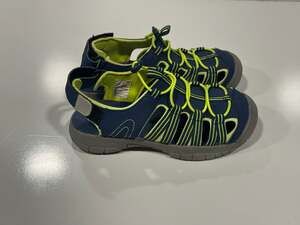 DSG Youth Caged Athletic Water Sandals Blue and Lime Green Youth 1